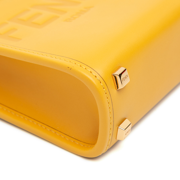 Pre-Loved Fendi Mini Leather Sunshine Shopper Tote - Picture 9 of 11